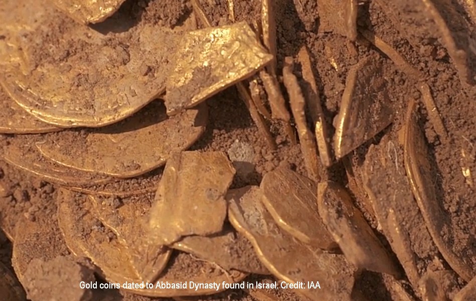 Gold coins dated to Abbasid Dynasty found in Israel