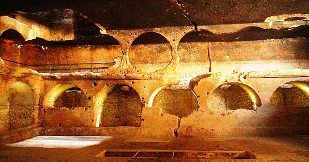 Gallery grave in ancient city of Dara, Mardin