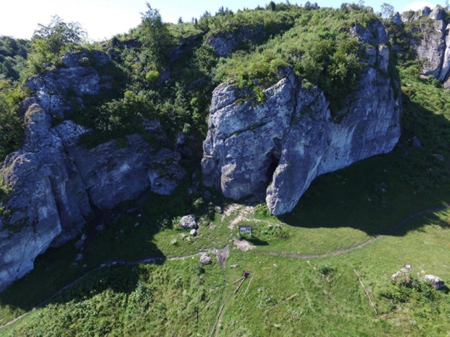 Aerial view of Stajnia Cave. Credit: Marcin Zarski