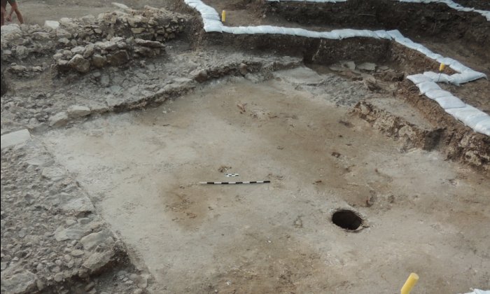 Wine cellar room at the Tel Kabri archaeological site. Image credit: University of Haifa via The Times of Israel