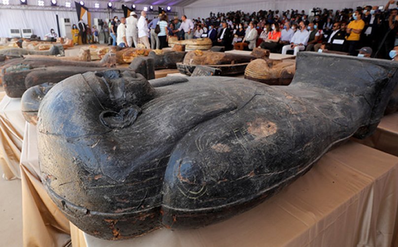 Collection of 59 well-preserved 26th Dynasty coffins unearthed in Egypt's Saqqara Necropolis