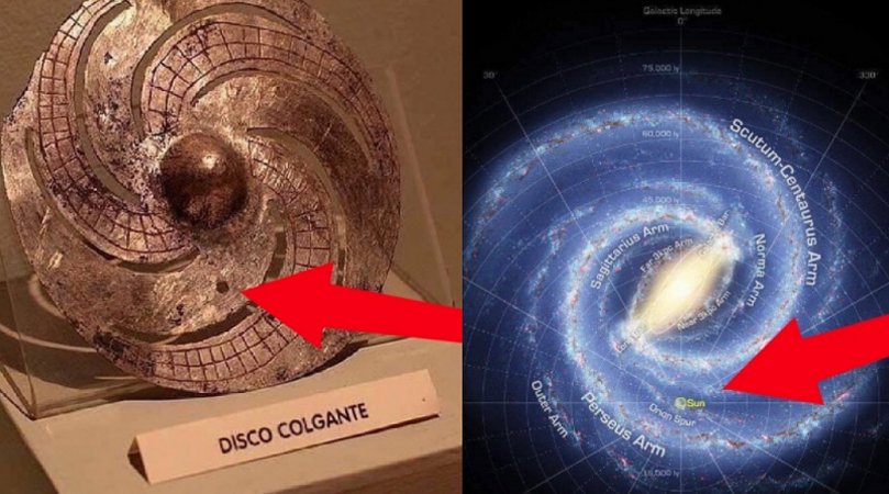 Misteriosa Discoteca Colgante de 2.000 anos - Dispositivo de alta tecnologia desconhecido, uma representação de uma galáxia espiral ou outra coisa?