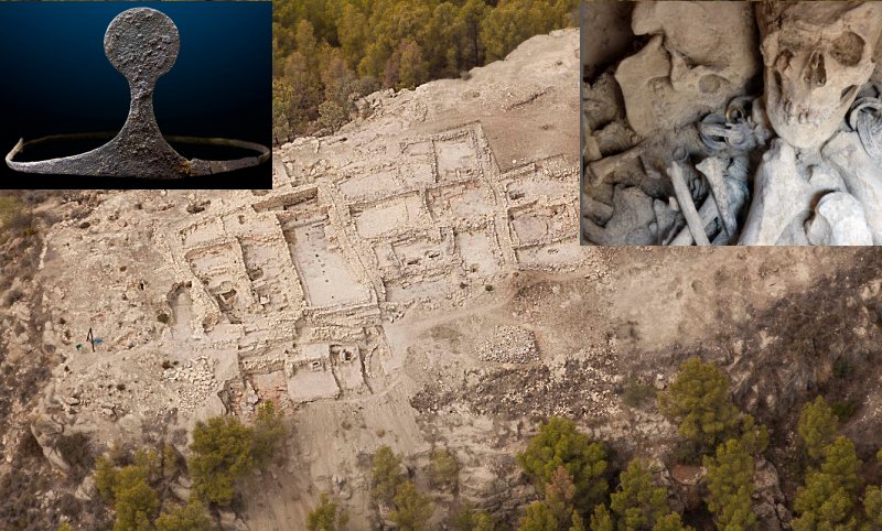 Bronze age palace and grave goods discovered at La Almoloya