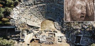 Carvings Of Mythological Masks Unearthed In Ancient Theater Of Stratonikeia