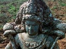 The idol of Sun God was found at Kalagodu in Anantapur district of the Indian state of Andhra Pradesh.