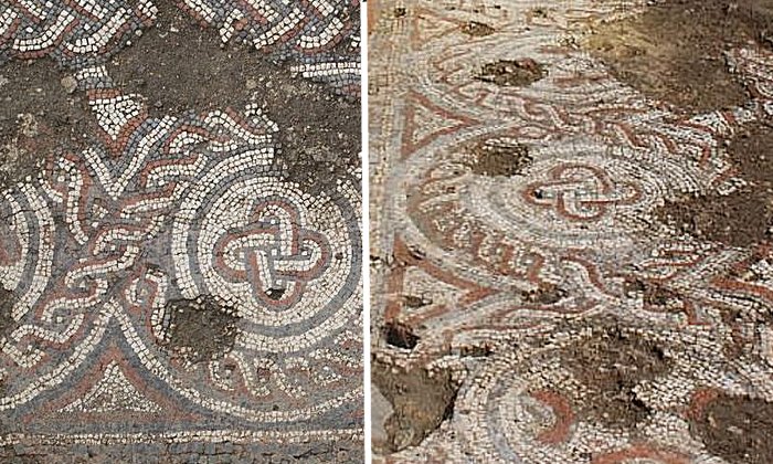 First 5th Century Mosaic Found Near Cirencester Once The Second-Largest Roman-British Town In England