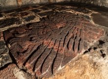 Huge Golden Eagle Relief Made By The Aztecs Discovered At Tenochtitlan