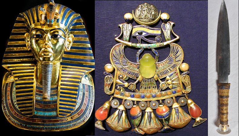 King Tuts Cosmic Scarab Brooch And Dagger Linked To Meteorites Crash