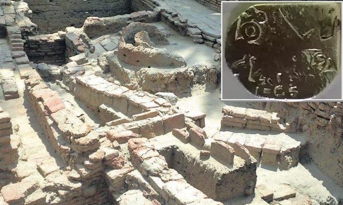 Keeladi Ancient Site Of Tamil Nadu - A Punch-Marked Silver Coin Unearthed