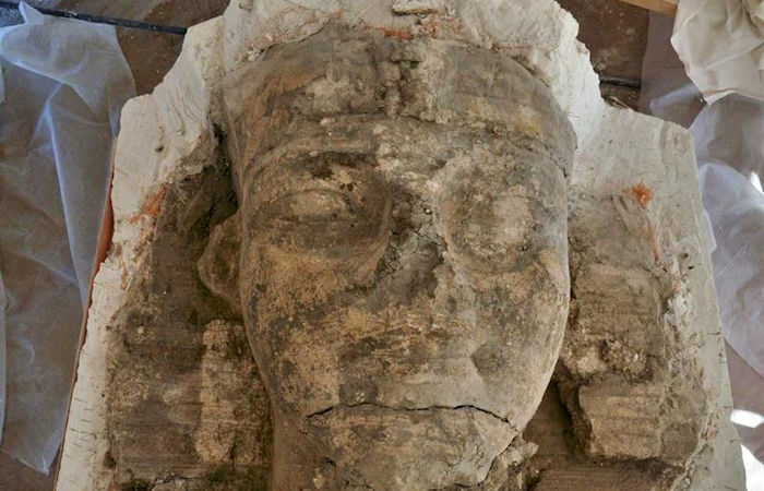 Giant Blocks For Sphinx-Shaped King Amenhotep III Colossi Uncovered In Luxor, Egypt