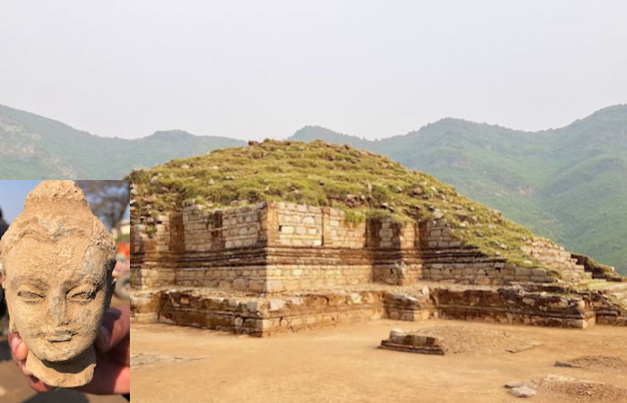 1,800-Year-Old Buddhist Stupa And Relics Discovered Near Bazira, The Ancient City Of Alexander The Great