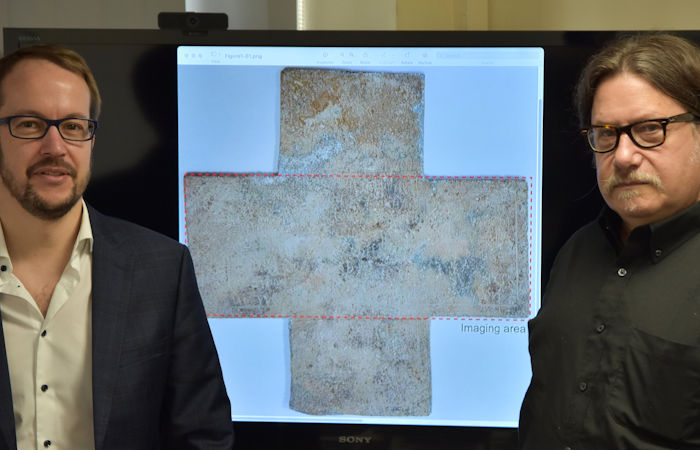 Terahertz Imaging Reveals Hidden Inscription On Early Modern Funerary Cross