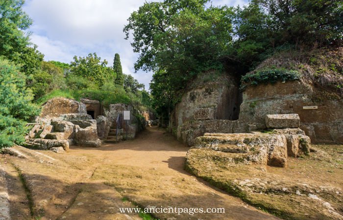Etruscan City Of Cerveteri With Magnificent House-Like Tombs Decorated With Scenes From Life And Death Etruscan City Of Cerveteri With Magnificent House-Like Tombs Decorated With Scenes From Life And Death