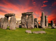 Stonehenge Red Sky