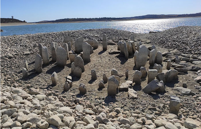 Huge Megalithic 7,000-Year-Old Site Dolmen Of Guadalperal Emerges From Dry Lake In Spain