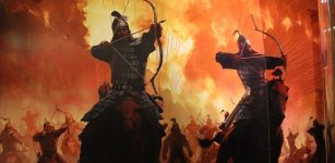 Mongolian Empire Warrior Mural