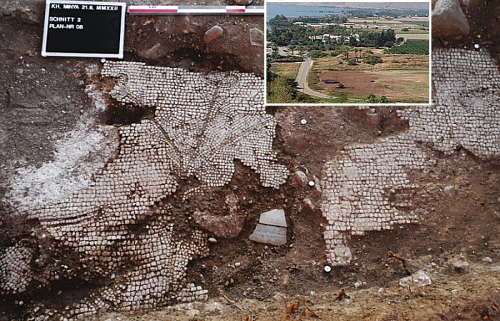 Ancient Colorful Nile-Scene Mosaics, Plastered Walls, Water Cistern Unearthed On The Shore Of The Sea Of Galilee