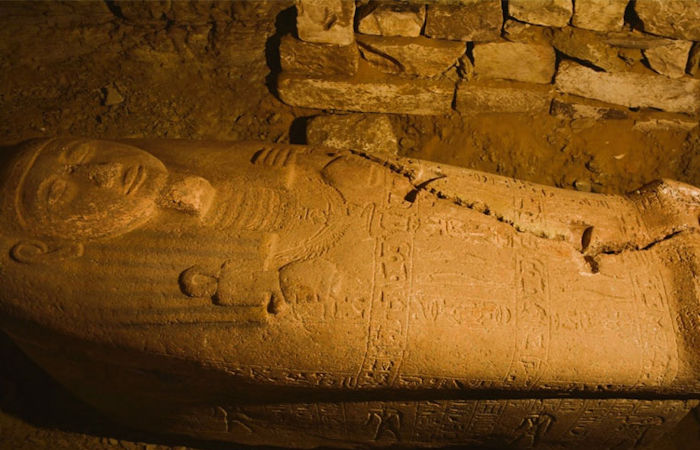 Sarcophagus Of King Ramses II's Head Of Treasury Found In Saqqara, Giza