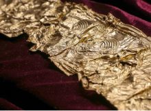 Unique Ornamented Golden Bronze Age Belt Discovered Near Opava Czech Republic