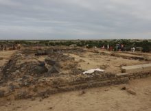 Excavation of one of the early churches found in Adulis, which likely served as the city’s cathedral. Credit: Antiquity