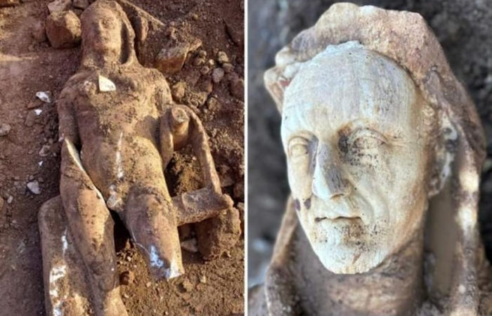 Ancient Life-Size Marble Statue Of Hercules Discovered In Rome