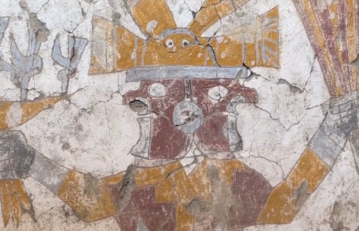 Ancient Murals Of Mysterious Two-Faced Beings And Supernatural Creatures At Pañamarca, Peru