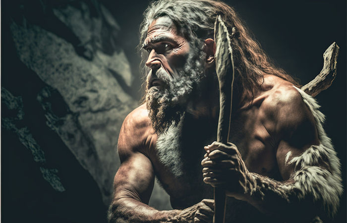 neanderthal man hunting