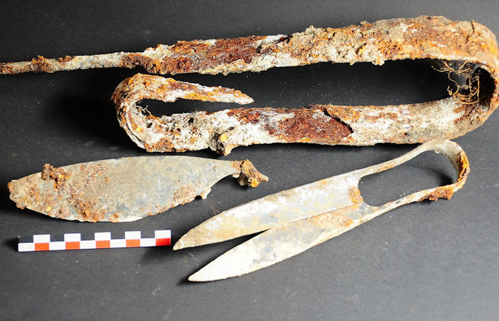 Amazingly Well-Preserved 2,300-Year-Old Celtic Scissors And Curious Folded Sword Found By Archaeologists