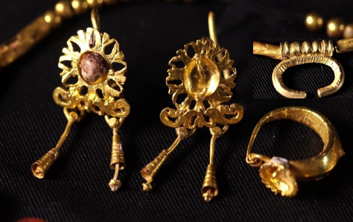 Roman-Era Girl Buried And Adorned With 1,700-Year Old Gold Jewelry Found In Pagan Cave