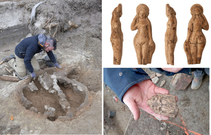 Ancient Roman Statues of Goddess Venus And Other Precious Artifacts Found In A Trash Pit In France