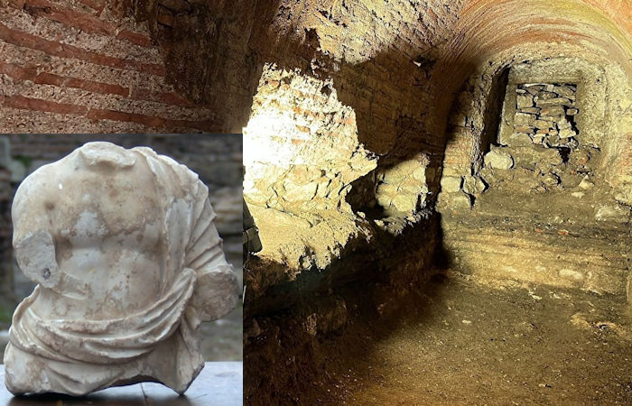 Secret 1,500-Year-Old Underground Tunnel With Mosaics And Roman Statue Found In St. Polyeuktos Church