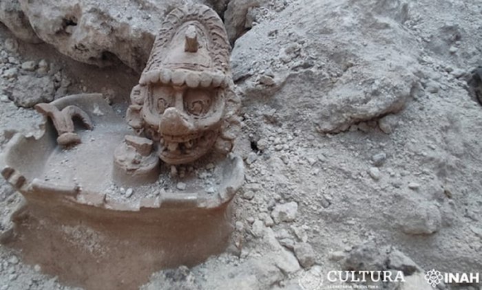 Unique Statue OF Mayan God K'awiil Associated With Lightning, Serpents, Fertility, Maize, Royal Lineage Found On Maya Train Route