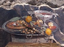 Ancestor Of Italian Pizza Depicted On Fresco In Pompeii