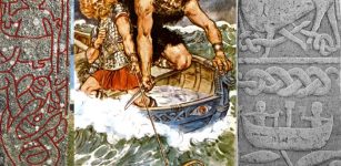 Thor And Tyr Journey To Hymir’s Hall To Steal Huge Cauldron - In Norse Mythology