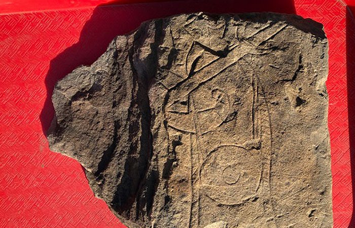 Remarkable Early Medieval 'Govan Warrior' Stone Discovered In Glasgow, Scotland