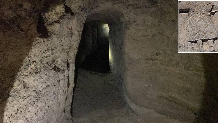 The 5,500-Year-Old Underground Rock Settlement With Illuminated Galleries In Ancient City Of Hadrianopolis, Türkiye