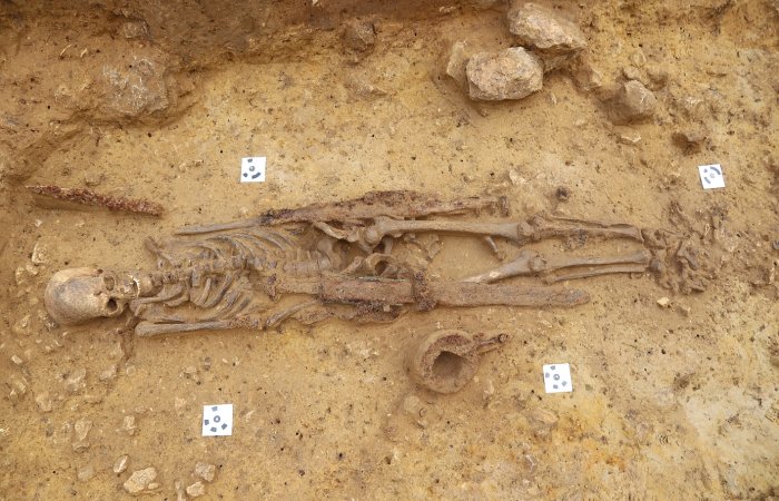 Untouched 1,300-Year-Old Grave Of Merovingian Warrior With Complete Armor Found In Ingelheim, Germany