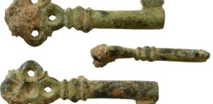 Intriguing Beautiful Medieval Key Discovered In Claverham Village, UK
