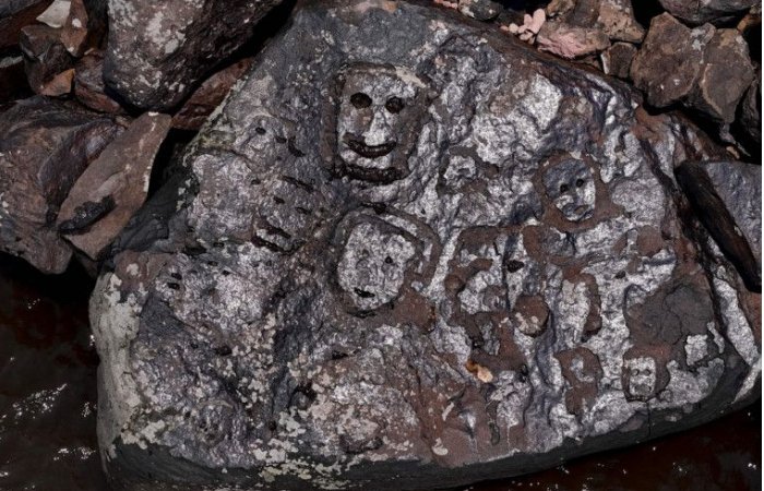 Drought Reveals 2,000-Year-Old Rock Carvings In Brazil's Amazon