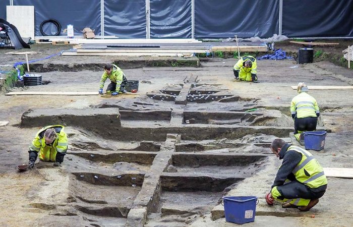 Reconstrucion Of The 19-Meter-Long Gjellestad Viking Ship In Progress