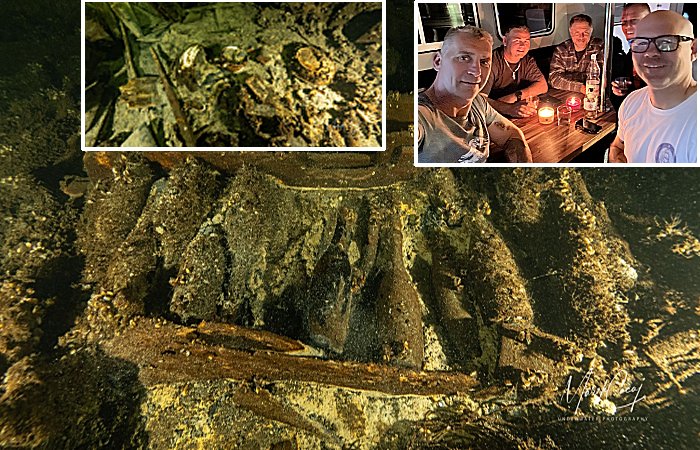 A 19th-Century Sailing Ship Loaded With Champagne, Wine, Porcelain And Mineral Water Found At The Bottom Of The Baltic Sea