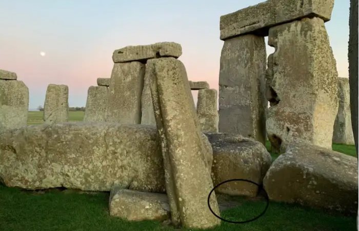 The Altar Stone at Stonehenge. Credit: English Heritage