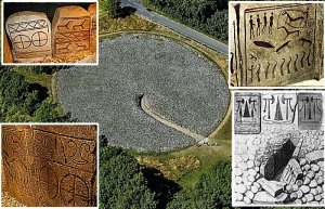 Monumental King’s Grave (Bredarör) In Kivik, Sweden With Spectacular Rock Carvings