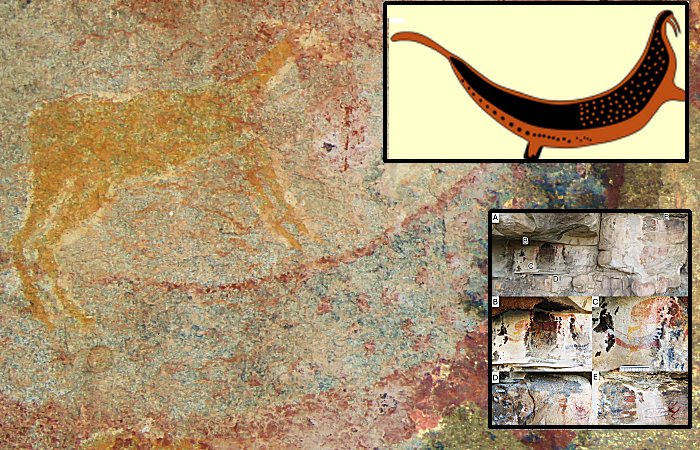 South Africa's Horned Serpent Panel: Rock Art May Be Inspired By Long-Extinct Species