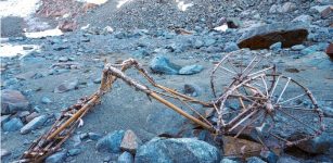 Can You Help Identifying This Strange Bamboo Cart Found In A Melted Glacial Path In Switzerland?