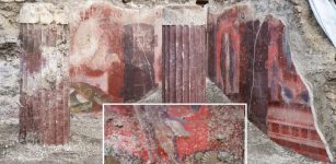 Colonnaded Hall Decorated With Captivating Frescoes Unearthed At Pompeii