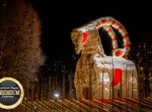 The Magnificent Yule Goat In Gävle, Sweden Has Finally Arrived