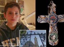 Young Boy Finds Unique Micro-Mosaic Cross Medallion In Jerusalem