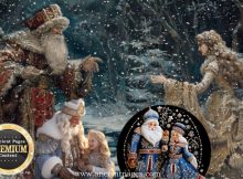 Grandfather Frost And Snow Maiden Bring Gifts On New Year's Eve