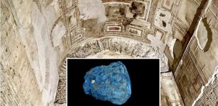 Surprising Discovery - Large Piece Of Egyptian Blue Found In Domus Aurea, Emperor Nero's Palace